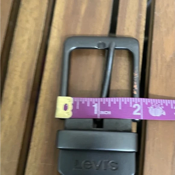 Set of 2 Levis Men’s Reversible Belts Black & Brown Leather Sz 38-40 EUC - Picture 14 of 16